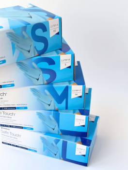 Рукавички нітрилові (розмір XL) блакитні 3,5г Medicom, 100 шт