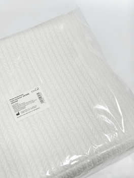 Плед-покрывало хлопковое пике "Косичка", 160х220 см