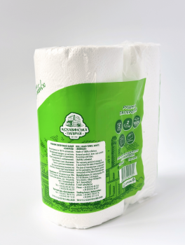 Рушники паперові "Смарагд" 2-шар. білі (2 рул/уп) Кохавинська папірня