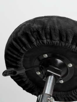 Чехол на стул для мастера (плюшевый), черный