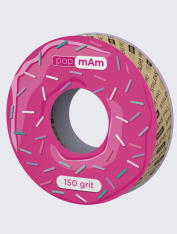 Запасной блок файл-ленты белый papmAm (150 грит) для пластиковой катушки Staleks Pro Expert ATSC-150w