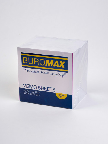 Бумага для заметок (белая) 9*9см (1000арк/уп)