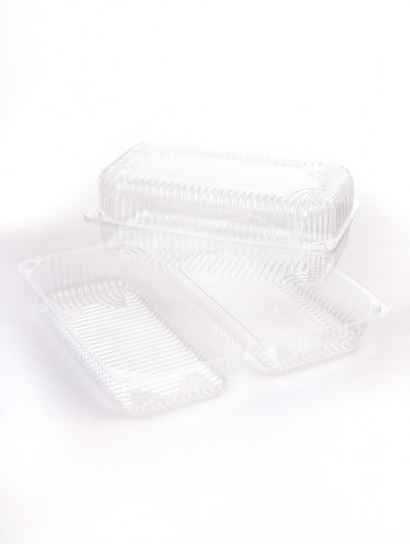 Ланч-бокс прозрачный Большой (IT-356) 1600мл (500 шт/ящ)