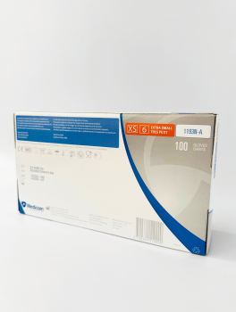 Перчатки нитриловые (размер XS) голубые 3г Medicom, 100 шт