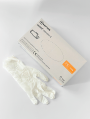 Перчатки латексные с пудрой (размер XS) Mercator Medical, 100шт