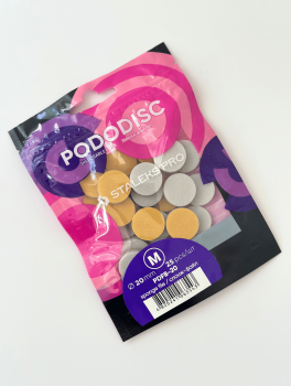 Сменные спонж-файлы для педикюрного диска Staleks Pro Expert Pododisc M (25 шт)