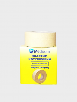 Пластир медичний MEDICOM (тканинна основа) 5м х 2см