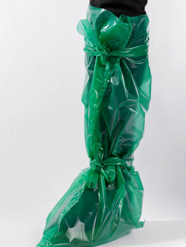 Бахилы 6 г/шт ВЫСОКИЕ, зеленые (50 шт)