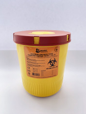 Контейнер Волес для сбора игл и медицинских отходов, 2л