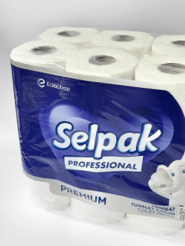 Туалетний папір SELPAK 3-шаровий, білий (24 шт/уп)