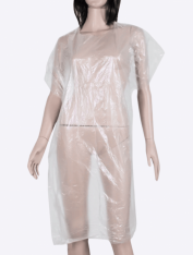 Пеньюары полиэтиленовые 12 мкм (100 шт), белые