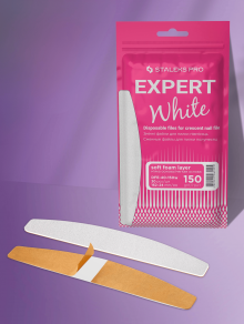 Змінні файли білі на м'якій основі (150 грит) для пилки півмісяць Staleks Pro Expert 40 (30 шт)