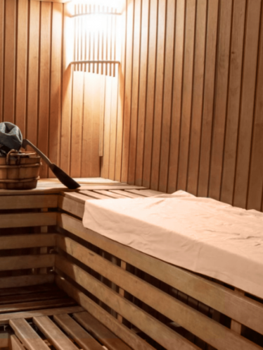 Простынь для бани, персик (100*150 см)