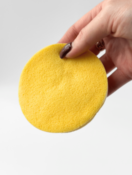 Спонж косметологический прессованный, желтый (12шт/уп)