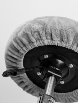 Чехол на стул для мастера (плюшевый), серый