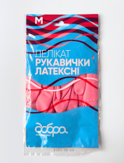 Перчатки латексные деликат (размер М) "Добра господарочка"