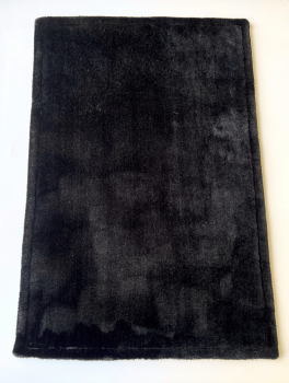 Коврик для ног (60х40 см) велсофт, черный