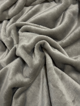 Плед плюшевий 110*180 см, сіро-бежевий (300 г/м²)