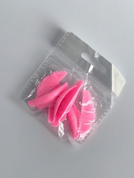 Бигуди для ламинирования и завивки ресниц (5 пар/уп), розовые