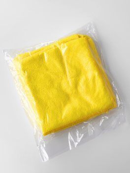 Салфетка микрофибра "Универсальная" (5 шт/уп), Желтая