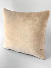 Подушка декоративная плюшевая 40*40 см, Бежевая CHILA™