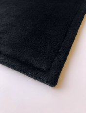 Коврик для ног (60х40 см) велсофт, черный