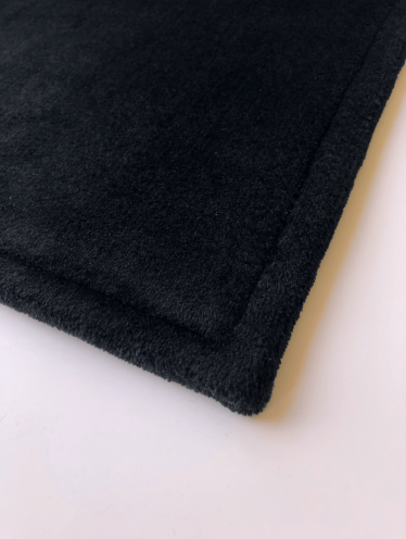 Коврик для ног (60х40 см) велсофт, черный