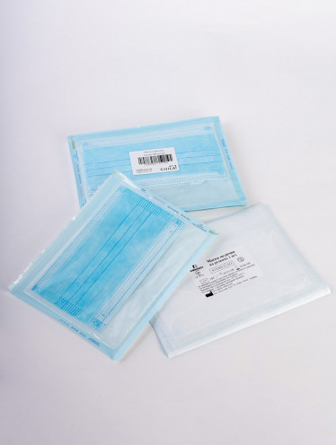 Маска одноразовая медицинская, СТЕРИЛЬНАЯ (1 шт)