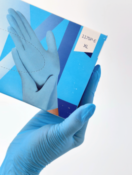 Рукавички нітрилові (розмір XL) блакитні 3,5г Medicom, 100 шт