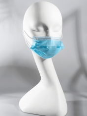 Маски одноразовые медицинские Тета, голубые (50 шт)