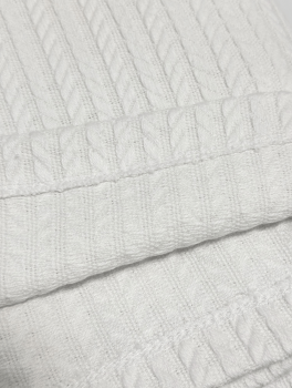 Плед-покрывало хлопковое пике "Косичка", 160х220 см