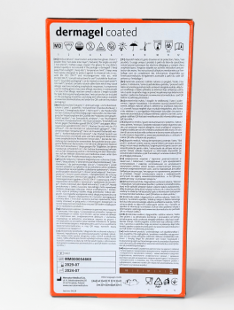 Перчатки латексные без пудры (размер ХL) 5,5г/м² MERCATOR Dermagel Coated, 100шт