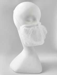 Набородник одноразовый спанбонд, белый (100 шт)