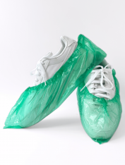 Бахилы 3 г/шт ПРОЧНЫЕ БИO-разлагаемые, зеленые (100 шт)