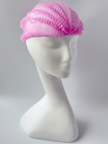 Шапочка одноразовая "Эконом", розовая (100 шт/уп)