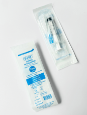 Шприц 2 мл Luer с иглой 23G, +103® (150 шт/уп)