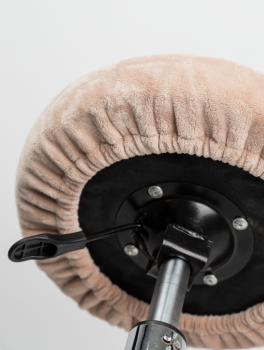 Чехол на стул для мастера (плюшевый), бежевый