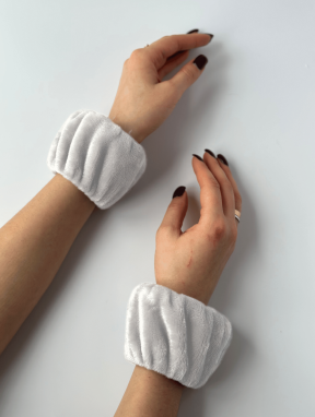 Напульсники, нарукавники для умывания, светло-серые CHILA™