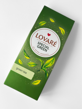Чай зеленый LOVARE 80г, листовой, "Special Green"