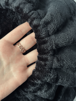 Чехол на стул для мастера (плюшевый), черный