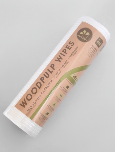 Салфетки Aquasoft 25×30 см (50 шт) woodpulp, жемчужина