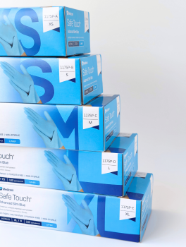 Перчатки нитриловые (размер XS) голубые 3,5г Medicom, 100 шт