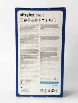 Рукавички нітрилові (розмір М) сині 3,5г Mercator Nitrylex Basic, 100 шт