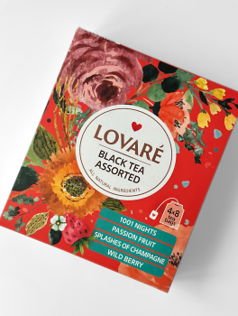 Чай чорный LOVARE 64г (2г*32 шт), пакетированый АССОРТИ