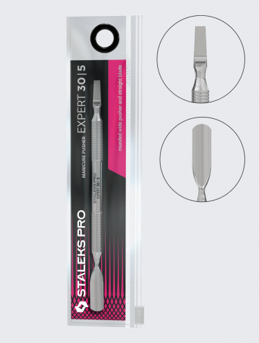 Лопатка маникюрная Staleks Pro Expert 30 Type 5 (пушер округлый широкий + лопасть прямая)