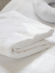 Плед плюшевый 110*180 см, белый (300 г/м²)