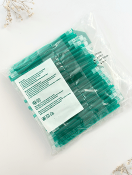 Слюноотсос пластиковый, зеленый (100шт/уп)
