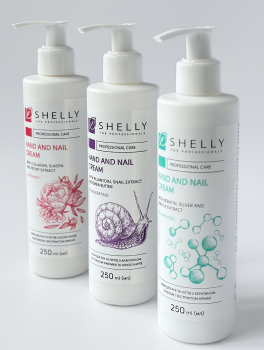 Крем для рук и ногтей Shelly, 250 мл (с аллантоином, экстрактом улитки и маслом карите)