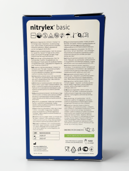 Перчатки нитриловые размер S синие 3,5г Mercator Nitrylex Basic, 100 шт