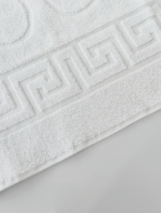 Коврик для ног махровый, белый (50*70см), Турция